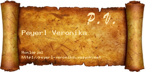 Peyerl Veronika névjegykártya